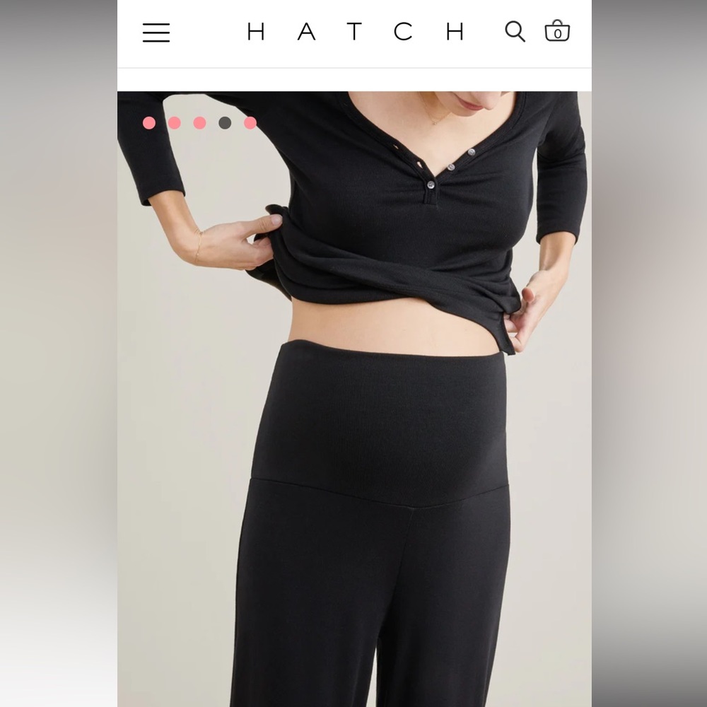 Hatch collective over/under maternity lounge pant